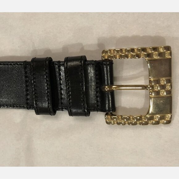Barbieri Leather Gold Statement Belt main image 4